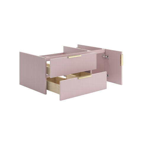 Image of Fresca Camille 36" Floating Bathroom Cabinet in Vintage Rose