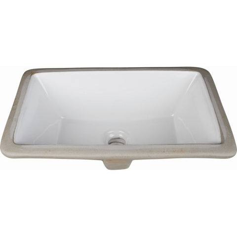 Image of UPC Certified rectangle undermount porcelain bowl included