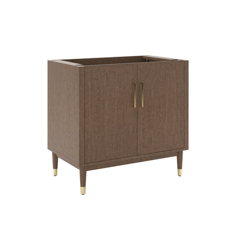 Image of Fresca Sawyer 36" Freestanding Bathroom Vanity Set in Mocha Birch