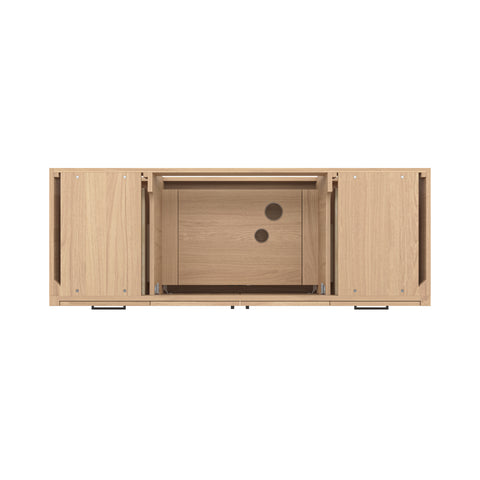 Image of Fresca Sawyer 60" Freestanding Bathroom Cabinet in Sunburst Oak