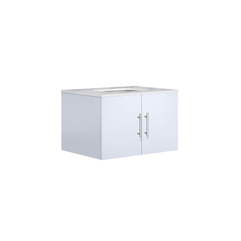 Image of Lexora Geneva Transitional Glossy White 30" Single Sink Vanity | LG192230DMDS000