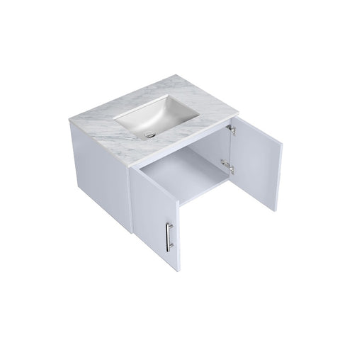 Image of Lexora Geneva Transitional Glossy White 30" Single Sink Vanity | LG192230DMDS000