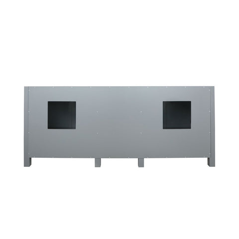 Image of Ziva 80" Dark Grey Double Vanity, no Top and 30" Mirrors | LZV352280SB00M30