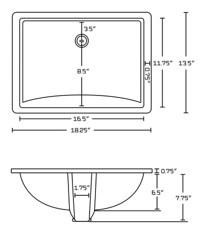 Image of American Imaginations Xena 74-in. W Wall Mount White Vanity Set For 3H4-in. Drilling Black Galaxy Top Biscuit UM Sink AI-19058