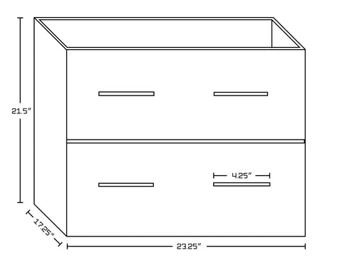 Image of American Imaginations Xena 88.5-in. W Wall Mount White-Dawn Grey Vanity Set For 1 Hole Drilling  White UM Sink AI-20241