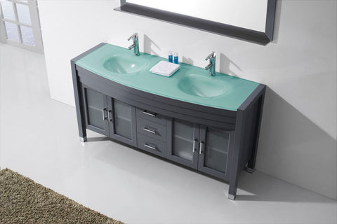 Image of Ava 63" Double Bathroom Vanity MD-499-G-ES