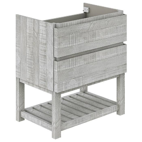 Image of Fresca Formosa 29" Ash Freestanding Open Bottom Modern Bathroom Base Cabinet | FCB3130ASH-FS