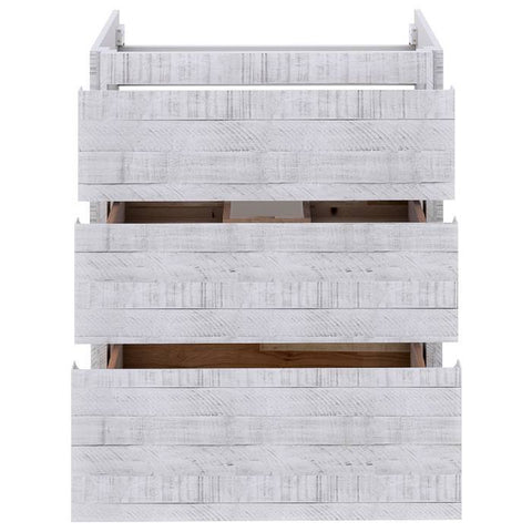 Image of Fresca Formosa 29" Rustic White Freestanding Modern Bathroom Base Cabinet | FCB3130RWH-FC FCB3130RWH-FC