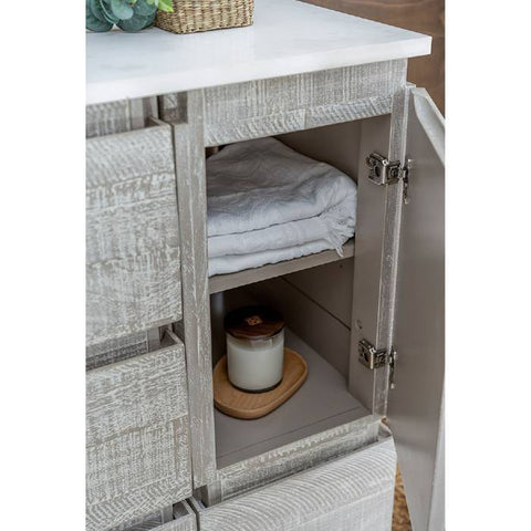 Image of Fresca Formosa 47" Ash Freestanding Modern Bathroom Base Cabinet | FCB31-122412ASH-FC FCB31-122412ASH-FC