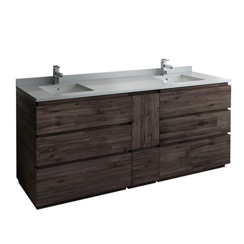 Image of Fresca Formosa 82" Floor Standing Double Sink Bathroom Cabinet FCB31-361236ACA-FC