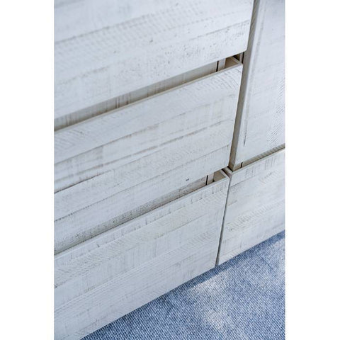 Image of Fresca Formosa 82" Rustic White Freestanding Double Sink Modern Bathroom Base Cabinet | FCB31-361236RWH-FC FCB31-361236RWH-FC