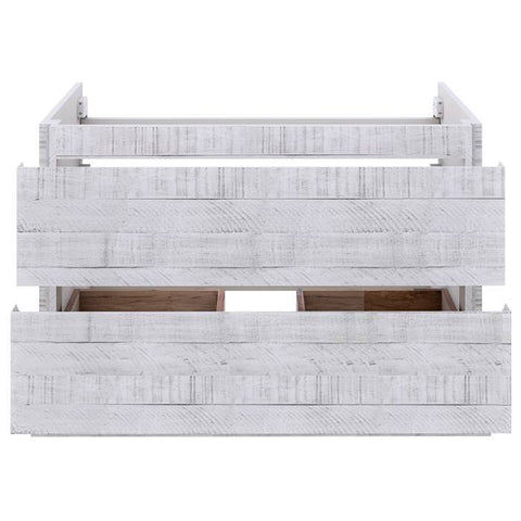 Image of Fresca Formosa 82" Rustic White Wall Hung Double Sink Modern Bathroom Base Cabinet | FCB31-361236RWH FCB31-361236RWH
