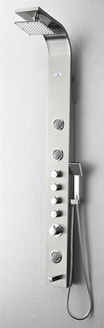 Fresca Geona Stainless Steel (Brushed Silver) Thermostatic Shower Massage Panel