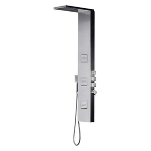 Fresca Modena Stainless Steel (Brushed Silver) Thermostatic Shower Massage Panel FSP8011BS