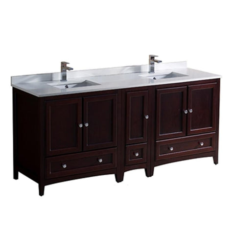 Image of Fresca Oxford 72" Traditional Double Sink Bathroom Cabinets