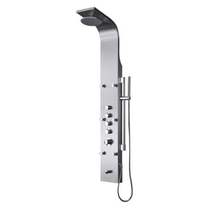 Fresca Palermo Stainless Steel (Brushed Silver) Thermostatic Shower Panel FSP8012BS