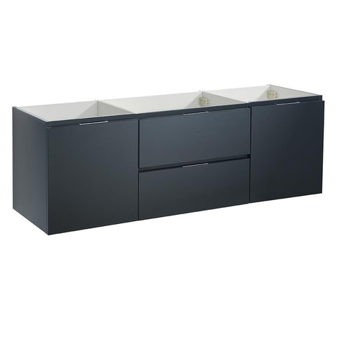 Image of Fresca Valencia 60" Wall Hung Modern Bathroom Cabinet FCB8360GG