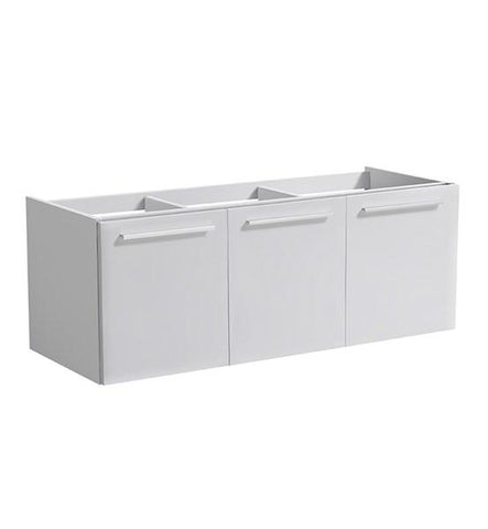 Image of Fresca Vista 48" White Wall Hung Modern Bathroom Cabinet | FCB8092WH