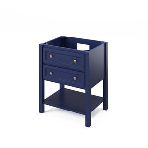 Jeffrey Alexander Adler Transitional 30" Hale Blue Single Undermount Sink Vanity With Marble Top | VKITADL30BLWCR VKITADL30BLWCR