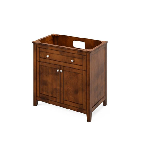 Image of Jeffrey Alexander Chatham Traditional 36" Chocolate Single Undermount Sink Vanity With Quartz Top | VKITCHA36CHCQR