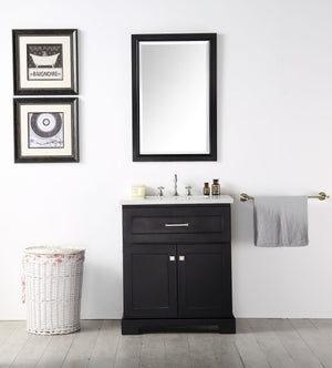 Legion WH7630-E 30" SINK VANITY WITH QUARTZ TOP-NO FAUCET - ESPRESSO WH7630-E