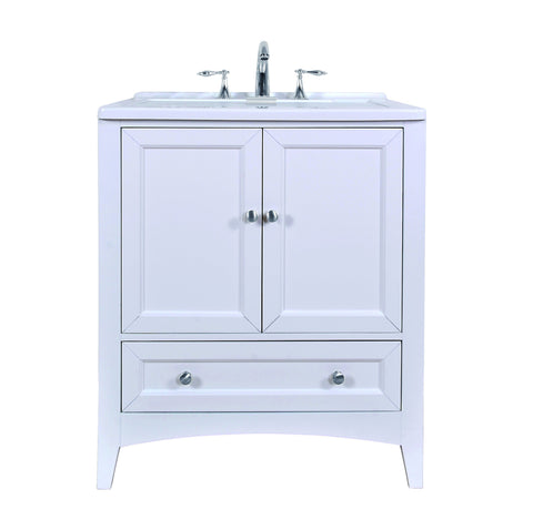 Image of Stufurhome 30 inch White Laundry Utility Sink GM-Y01W