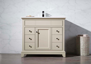 Stufurhome Erin 37 Inch Single Sink Bathroom Vanity