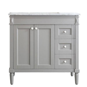 Vinnova Catania 36" Contemporary Grey Single Sink Vanity