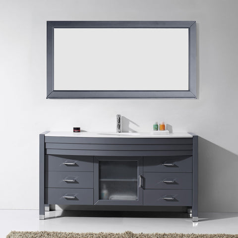 Image of Virtu USA Ava 61" Single Bathroom Vanity MS-5061-G-ES