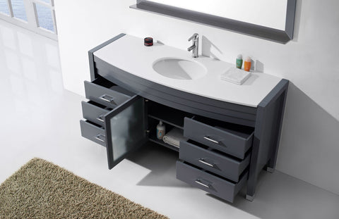 Image of Virtu USA Ava 61" Single Bathroom Vanity MS-5061-G-ES