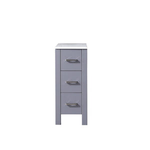 Volez 12" Dark Grey Side Cabinet | Phoenix Stone Top